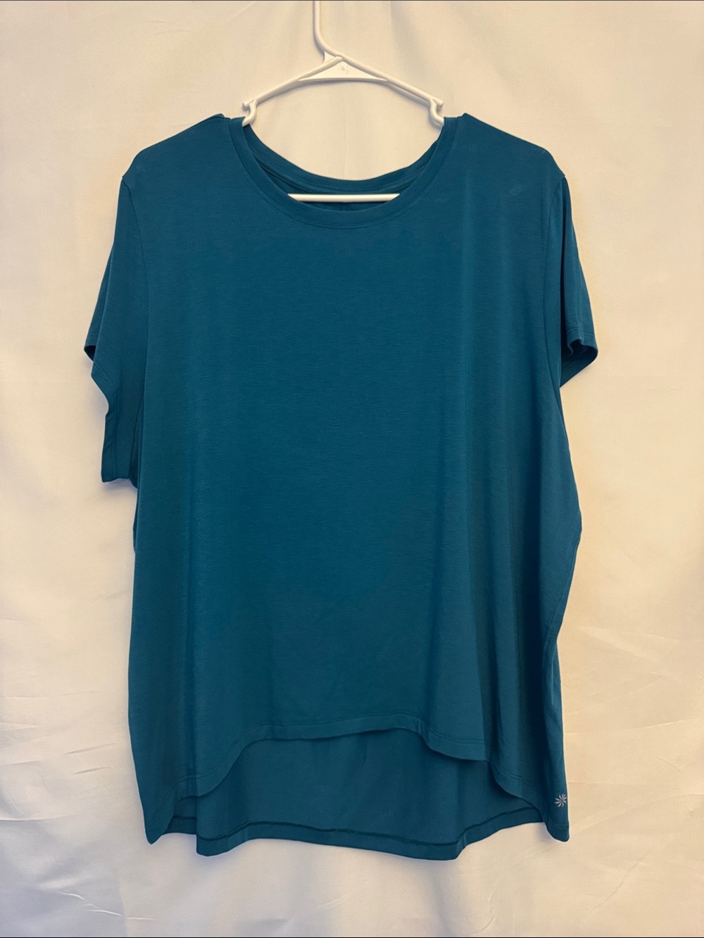 Women's Relaxed Athleta Teal Short Sleeve Tee Size Large